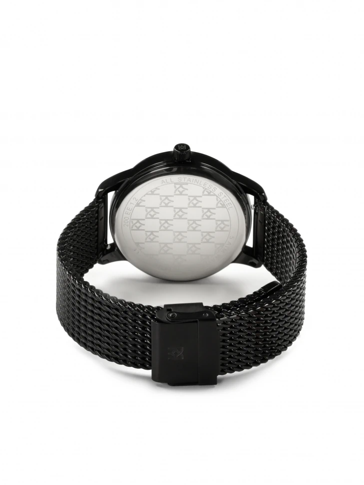 Kazar Black Watch On Mesh Bracelet