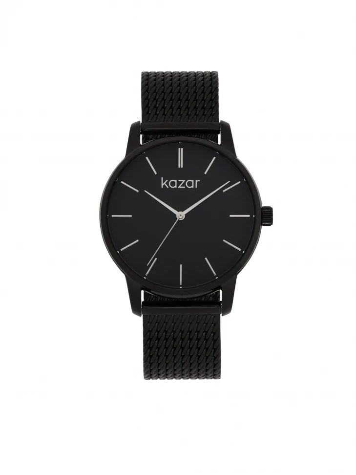kazar Black watch on mesh bracelet
