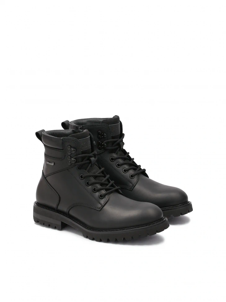 Kazar Black Waterproof Leather Boots