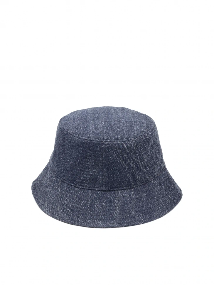 Kazar Blue Denim Fabric Bucket Hat