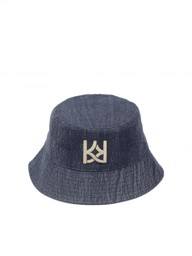 kazar Blue denim fabric bucket hat