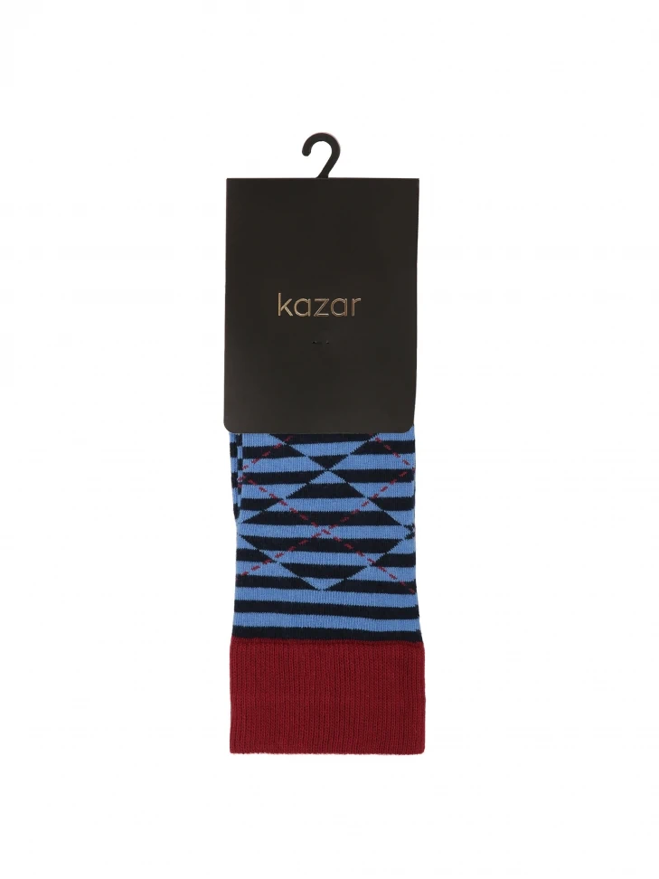 Kazar Blue Striped Socks