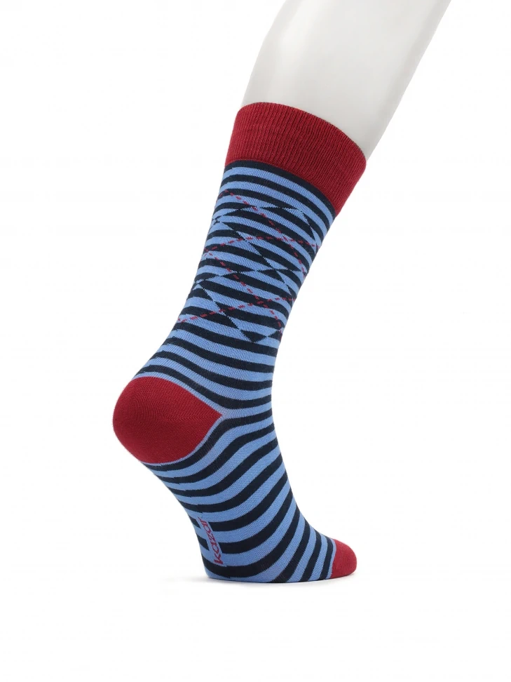 Kazar Blue Striped Socks