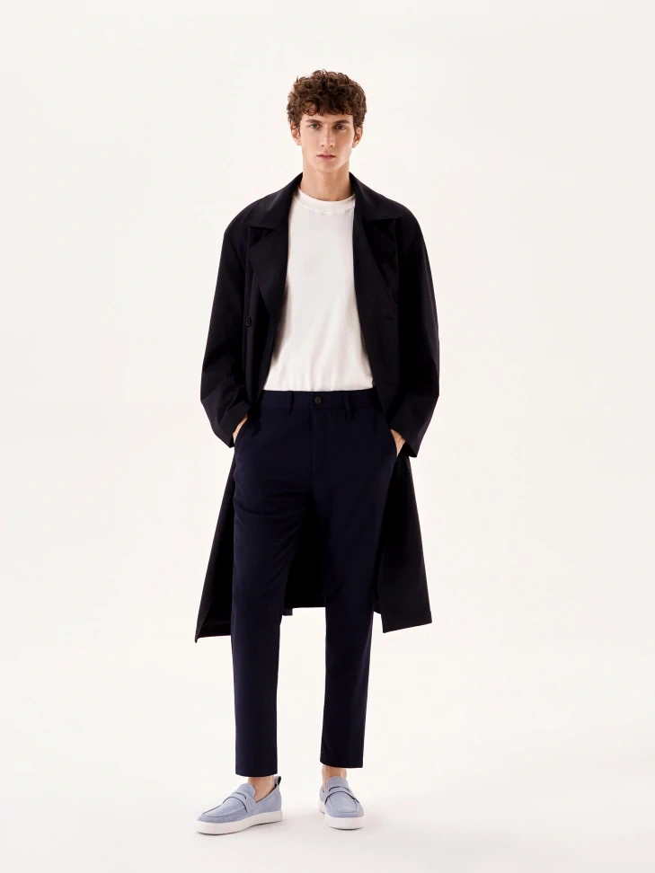 Kazar Blue Suede Slip-on Sneakers