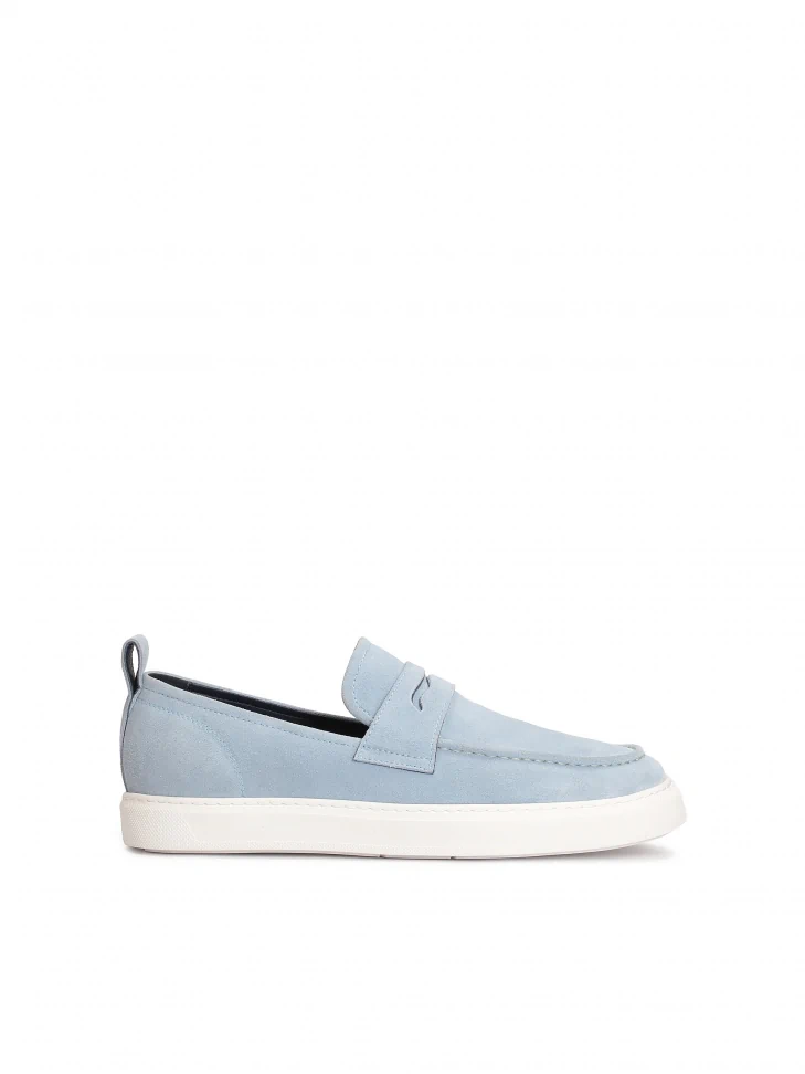 kazar Blue suede slip-on sneakers