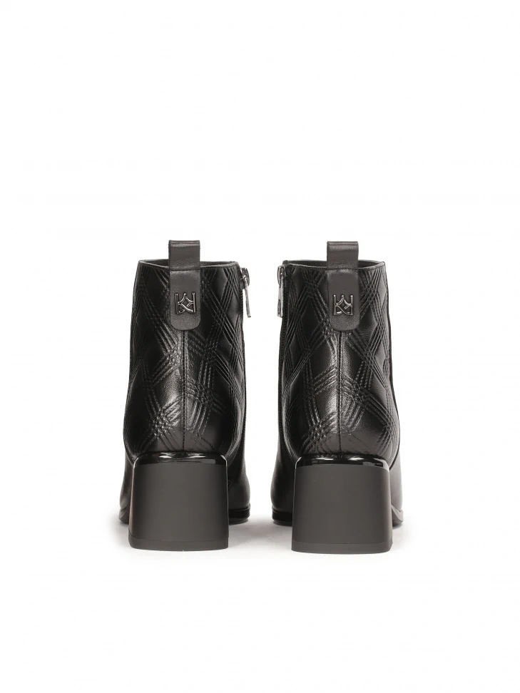 Kazar Booties Decorated With Embossed Pattern