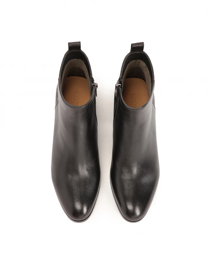 Kazar Booties Decorated With Embossed Pattern