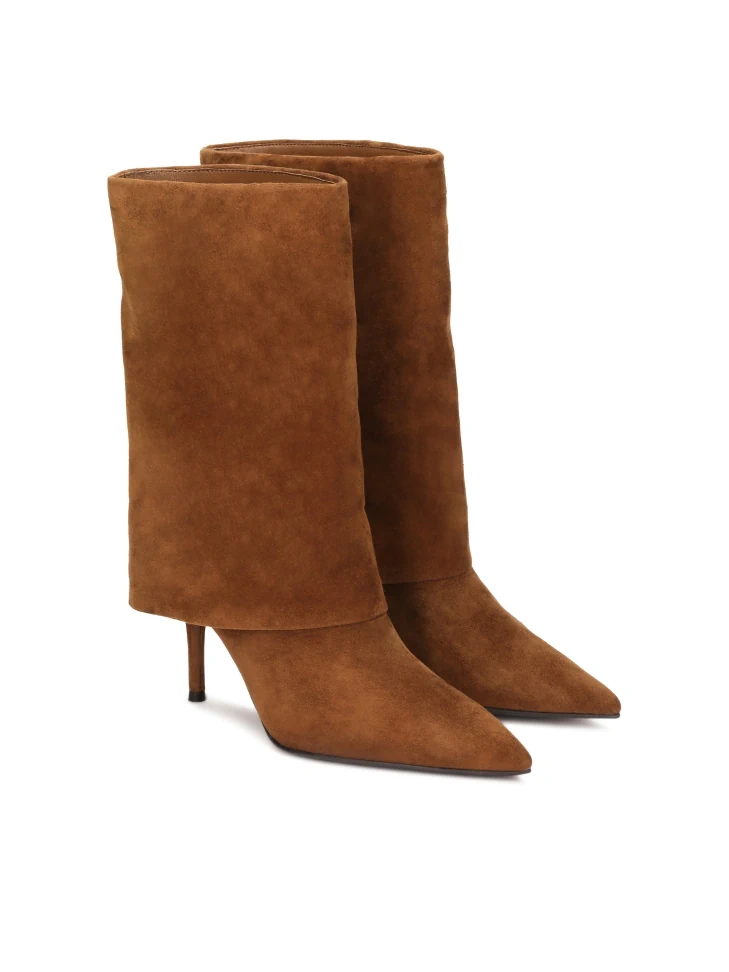 Kazar Booties With Upper Falling On The Heel