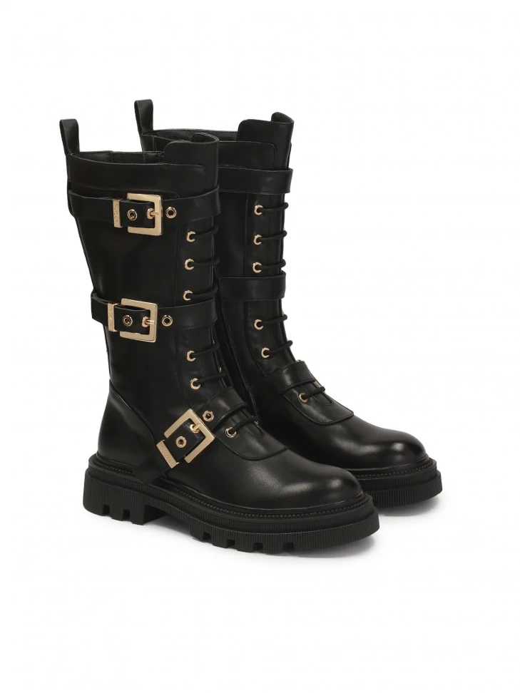 Kazar Boots With High Upper And Solid Sole