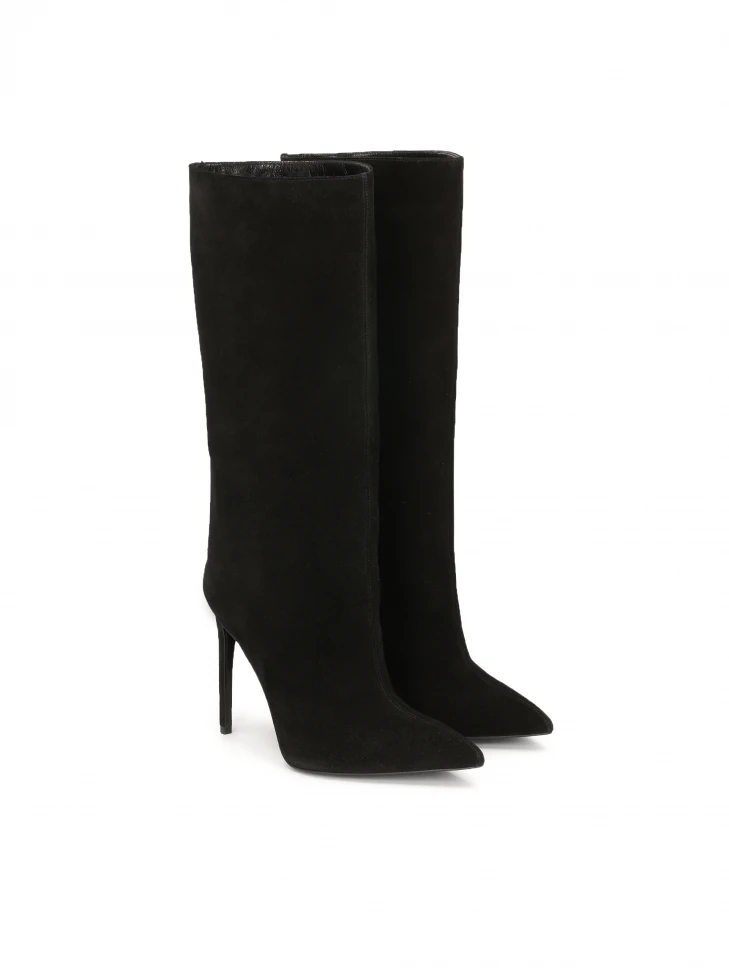 Kazar Boots With Slip-on Suede Upper