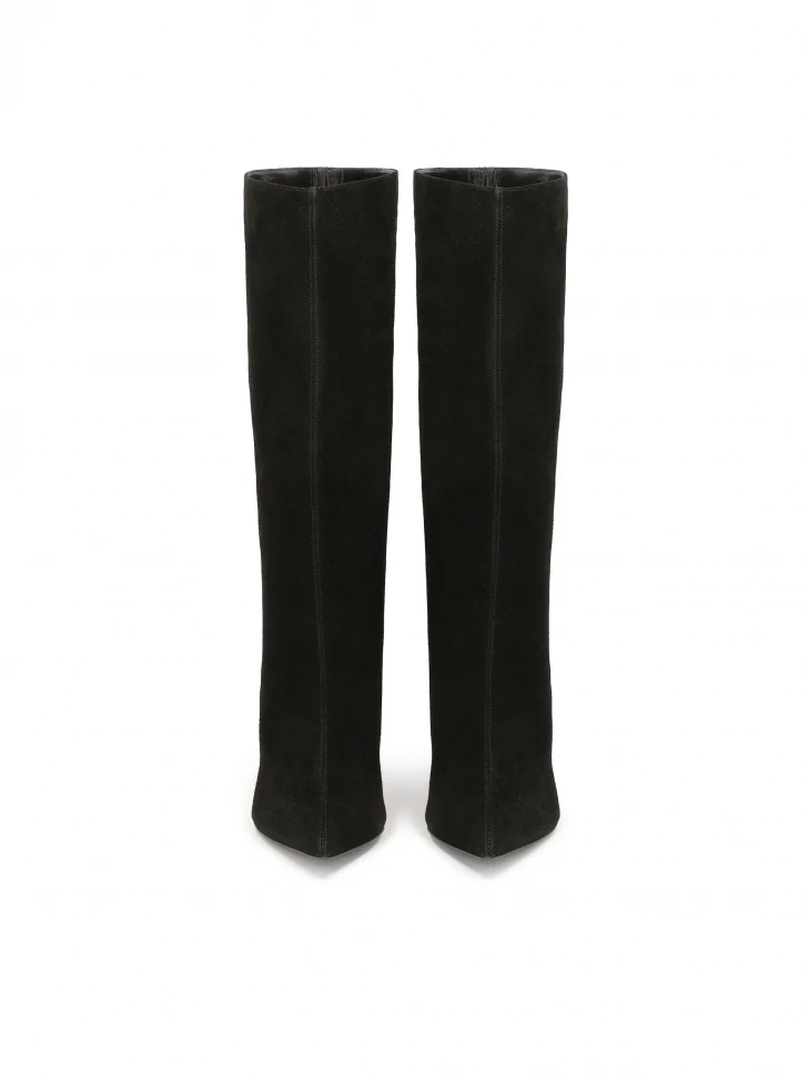 Kazar Boots With Slip-on Suede Upper