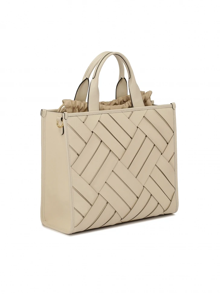 Kazar Braided Leather Tote Bag
