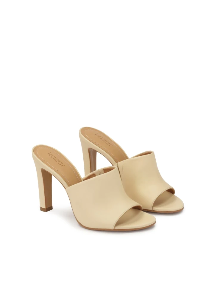 Kazar Bright Leather Heeled Mules
