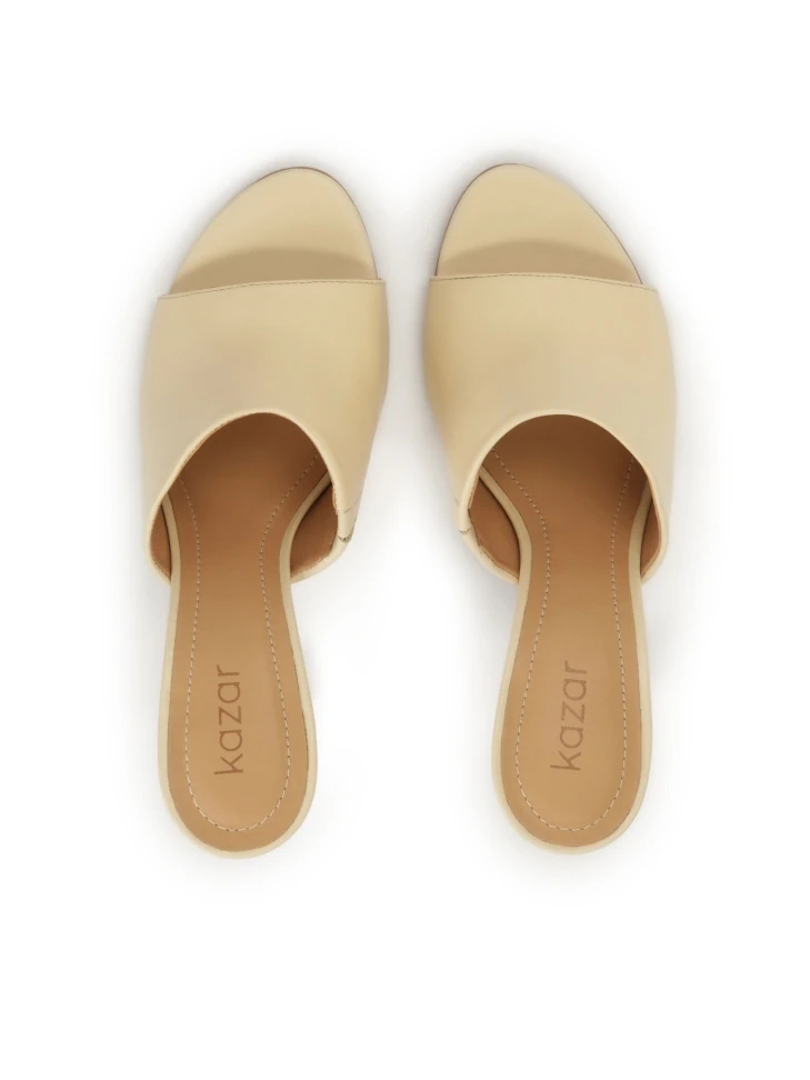 Kazar Bright Leather Heeled Mules