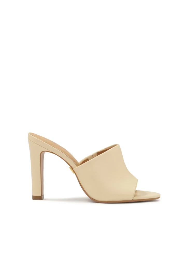 kazar Bright leather heeled mules