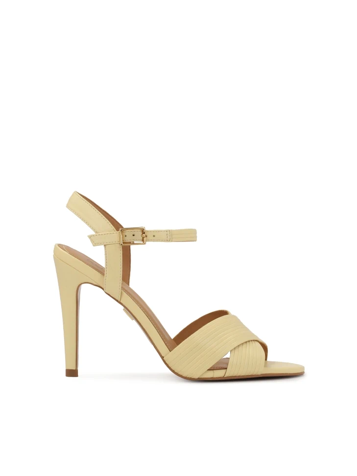 kazar Bright yellow leather sandals