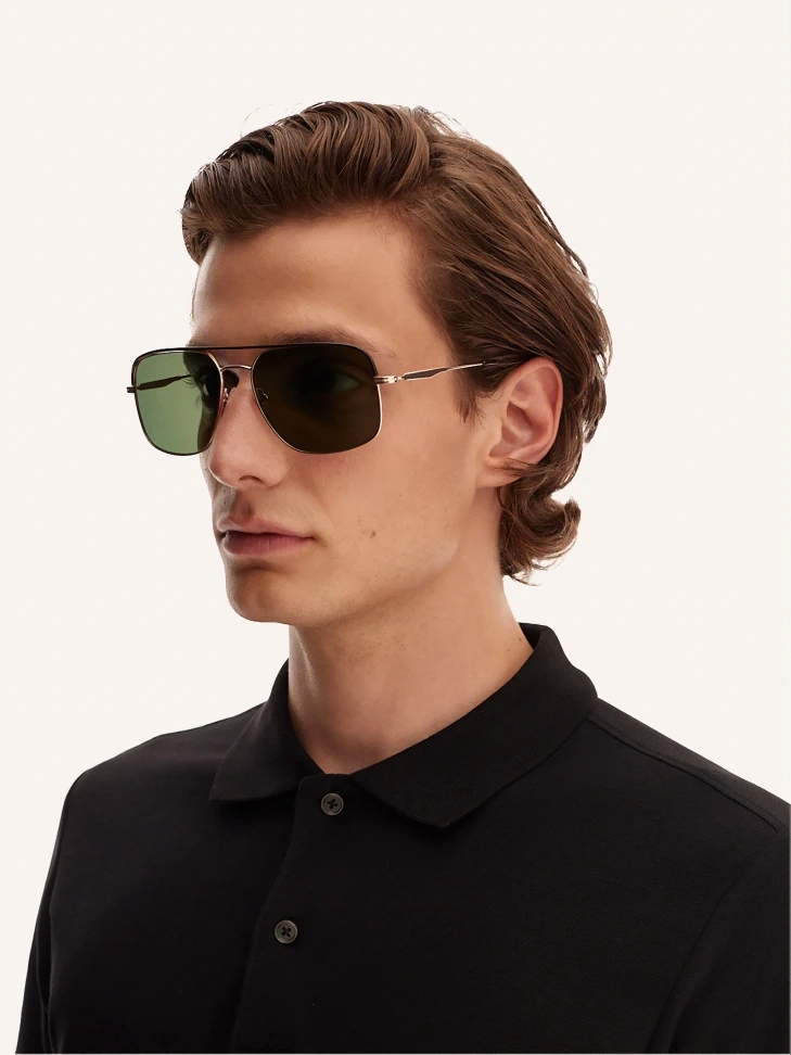 Kazar Brown And Golden Sunglasses