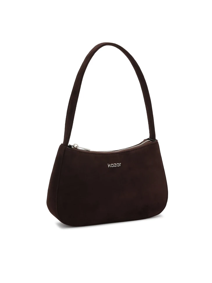 Kazar Brown Baguette Shoulder Bag