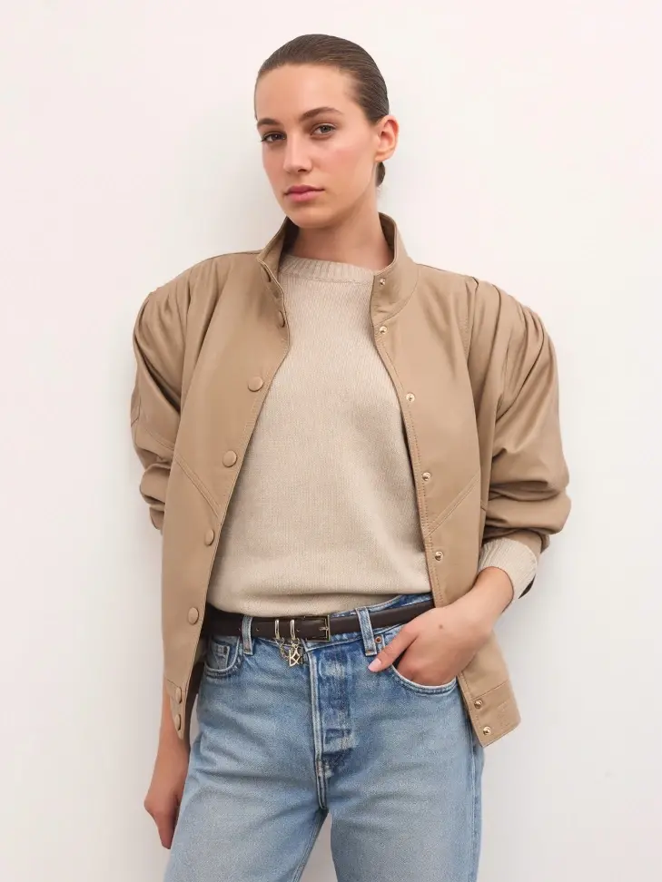 Kazar Brown Belt Decorated With Chain