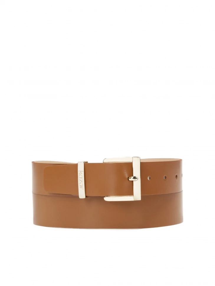 kazar Brown belt with square buckle