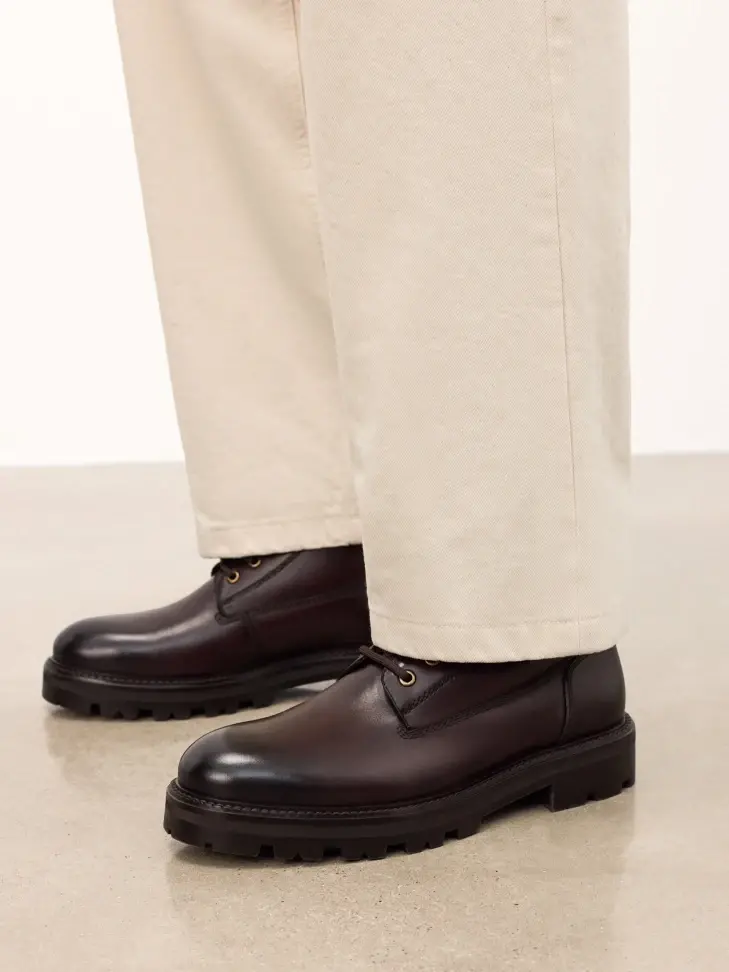 Kazar Brown Boots On Trep Sole