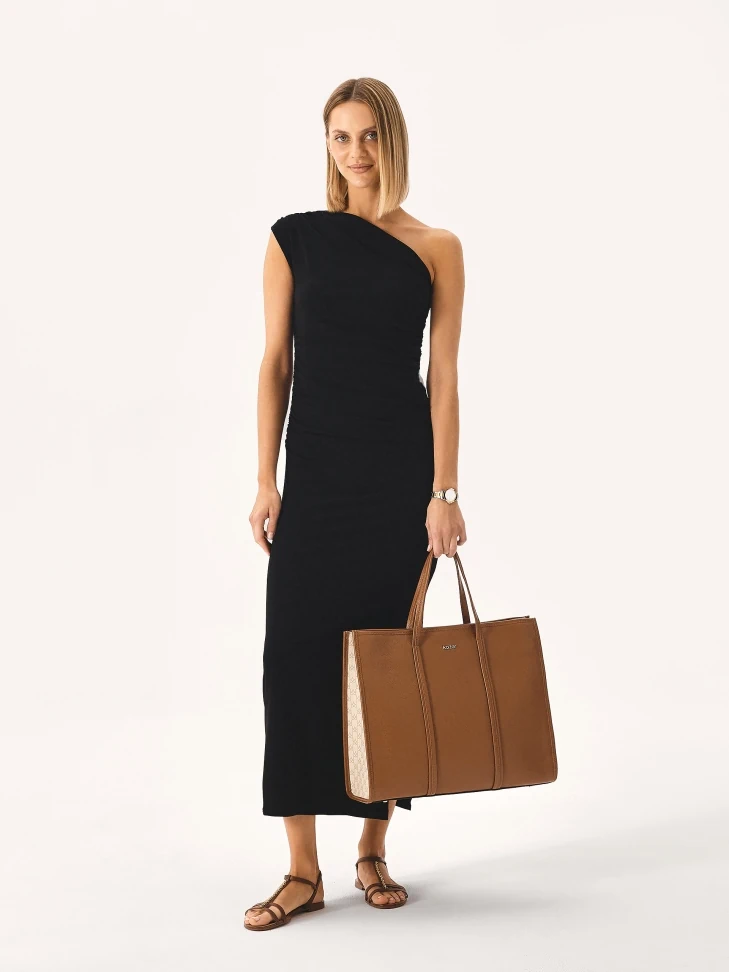 Kazar Brown Chain Sandals