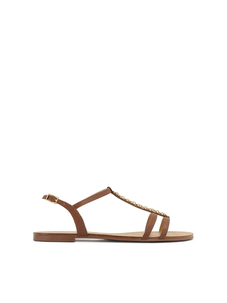 kazar Brown chain sandals