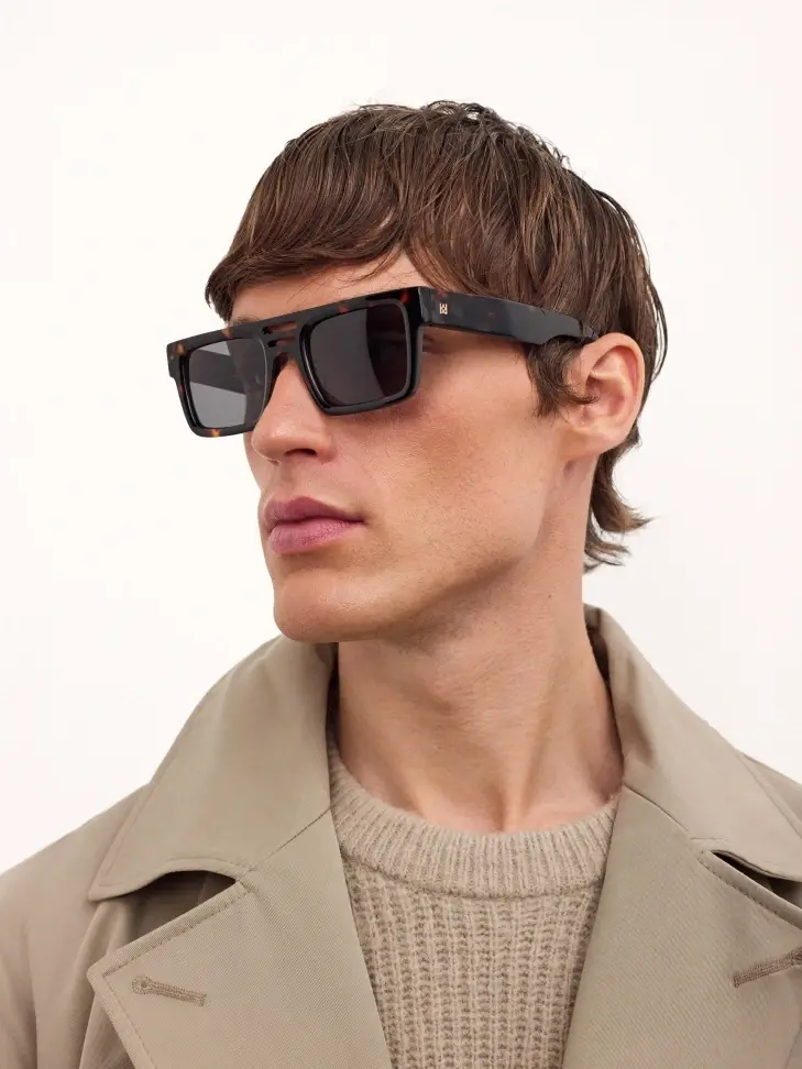 Kazar Brown Classic Wayfarer Glasses