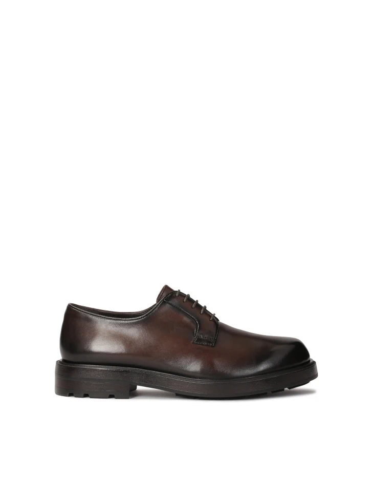 kazar Brown derby shoes made of natural leather