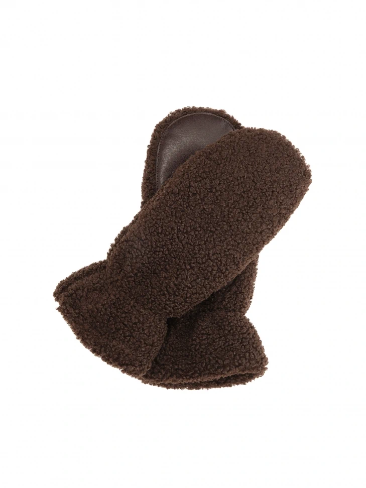 Kazar Brown Gloves With One Finger