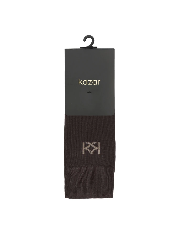 Kazar Brown High Bamboo Socks