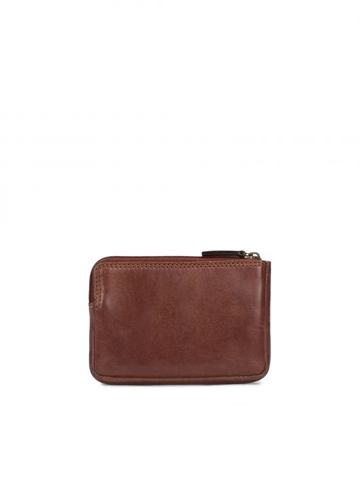 Kazar Brown Key Case With Zipper