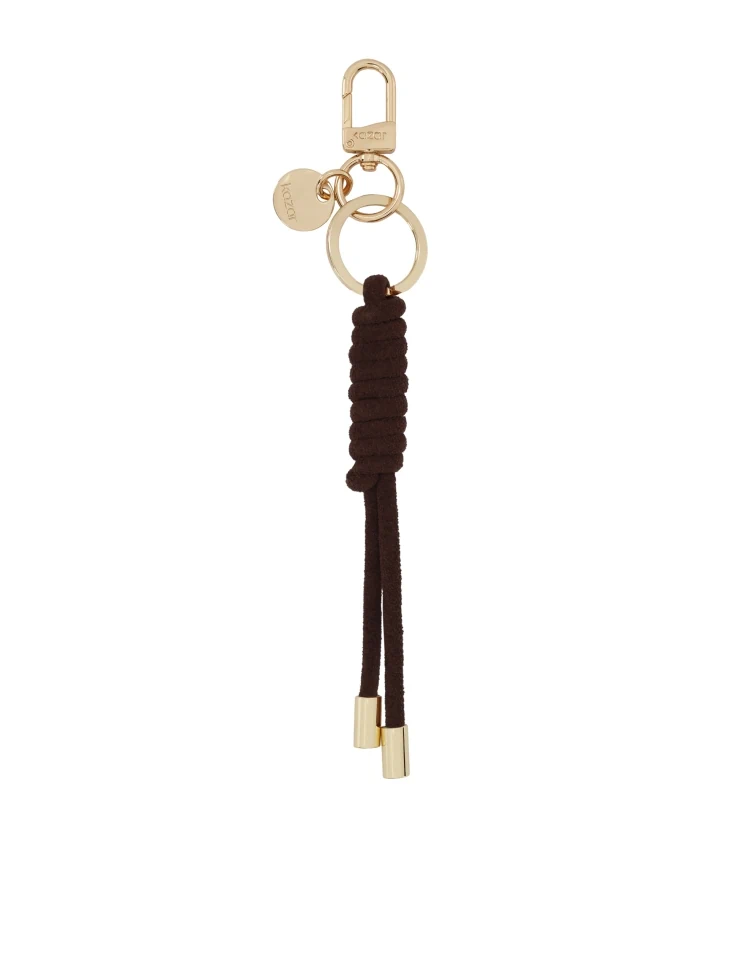 Kazar Brown Key Ring With A Decorative Knot