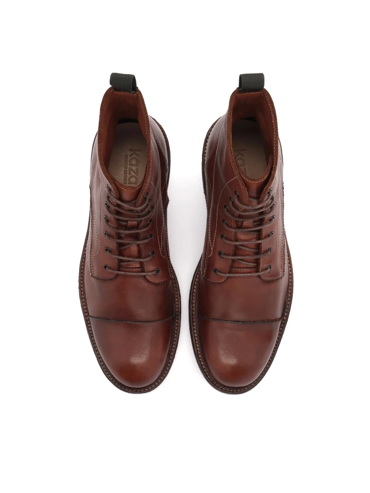 Kazar Brown Lace-up Limited Edition Boots