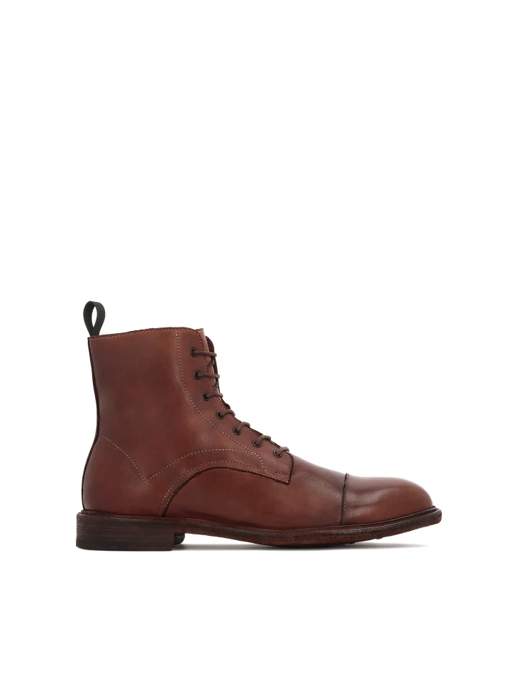 kazar Brown lace-up Limited Edition boots