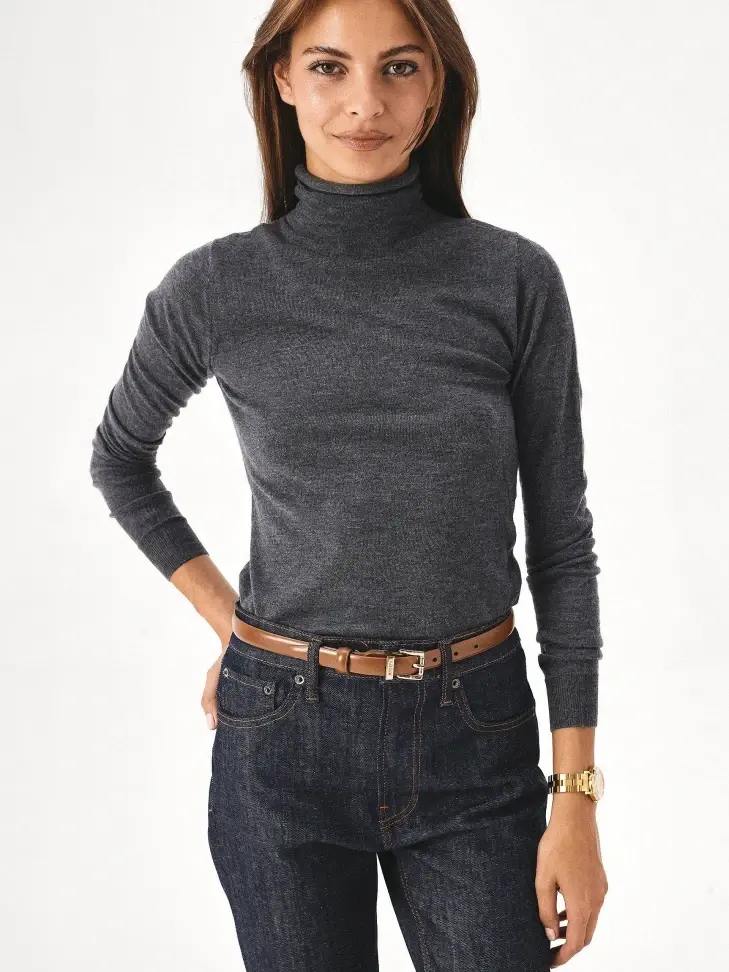 Kazar Brown Leather Dress Belt