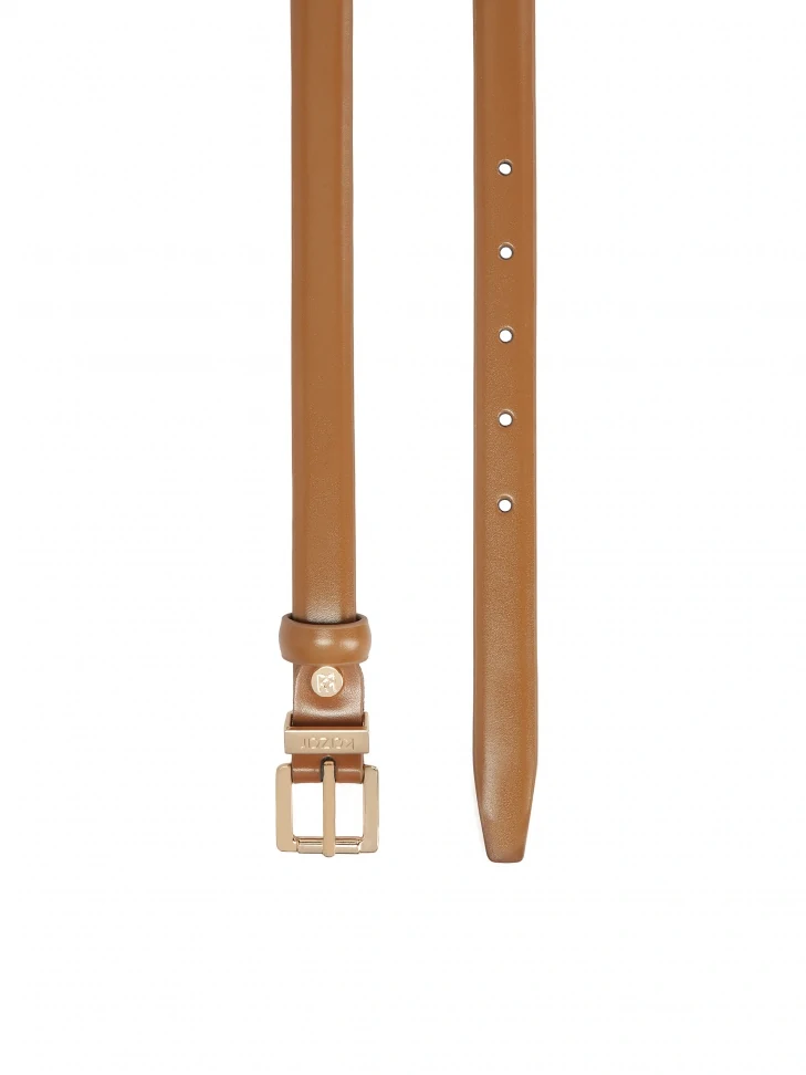 Kazar Brown Leather Dress Belt