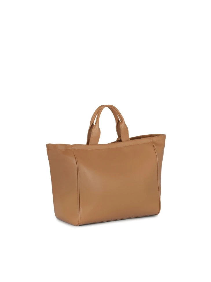 Kazar Brown Leather Handbag With Key Ring