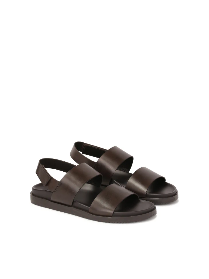 Kazar Brown Leather Men's Sandals
