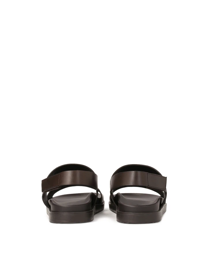 Kazar Brown Leather Men's Sandals