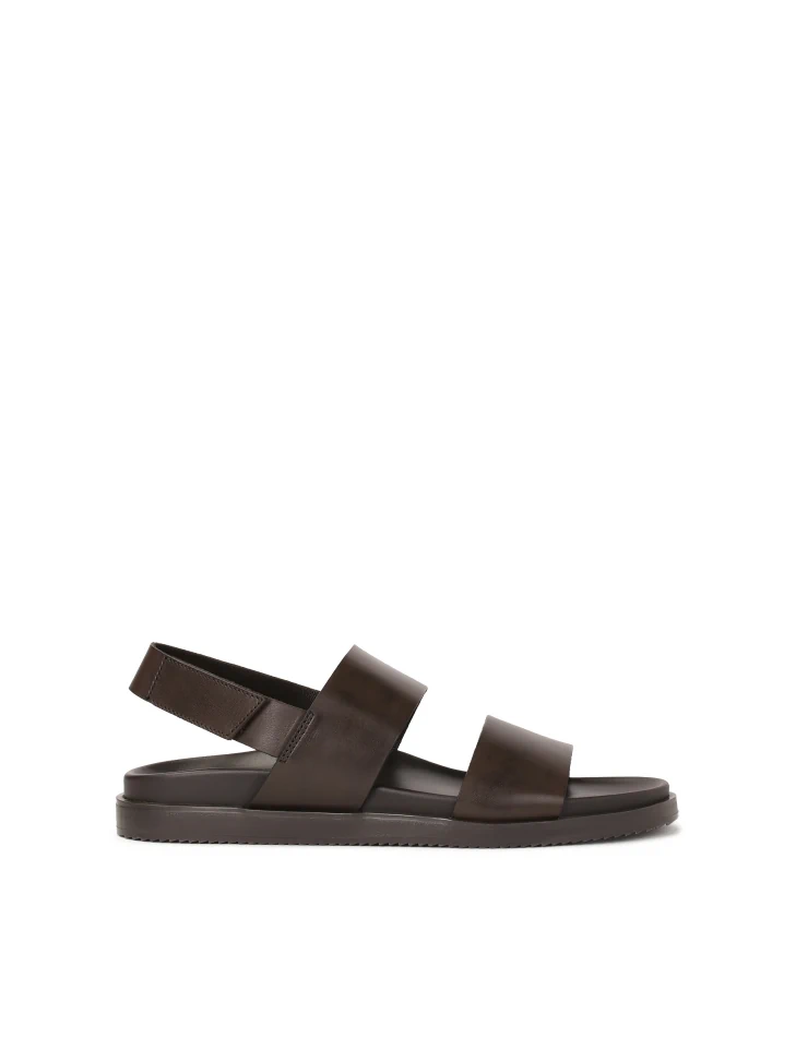 kazar Brown leather men's sandals