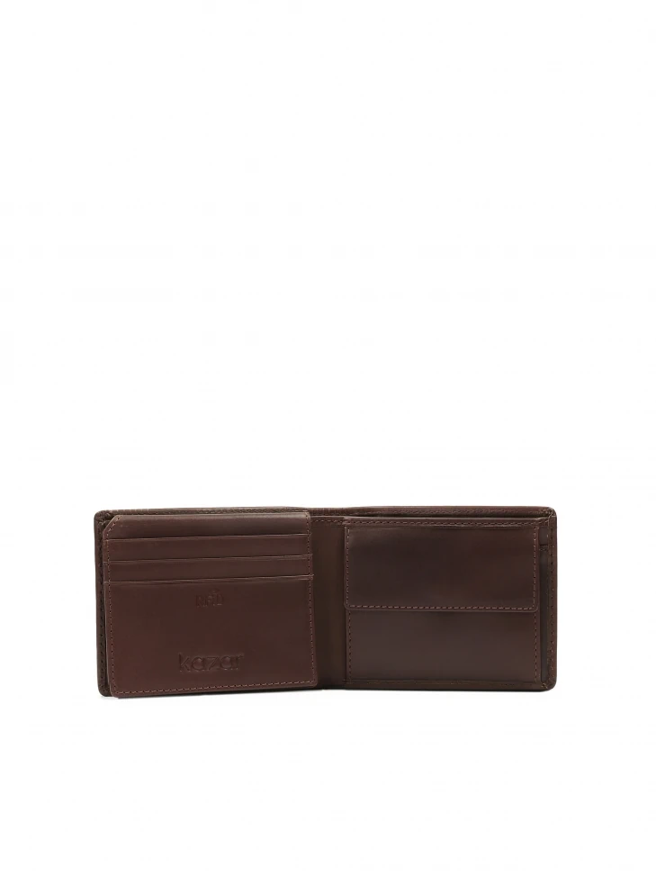 Kazar Brown Leather Men's Wallet
