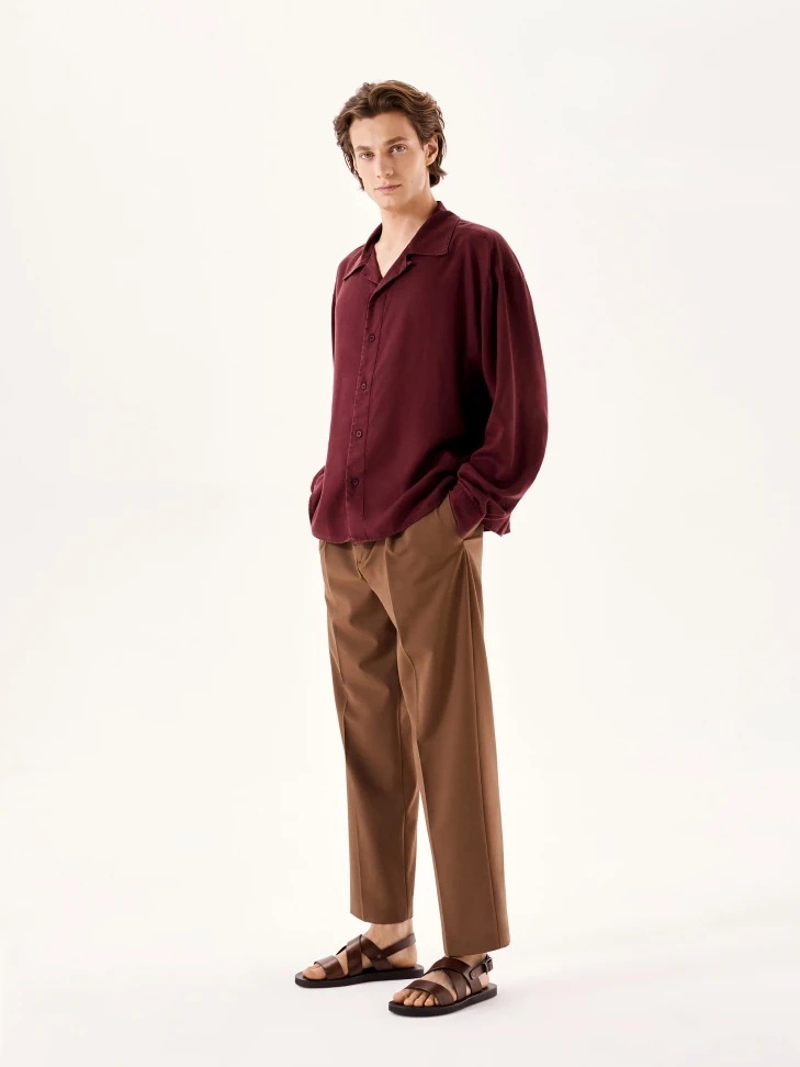 Kazar Brown Leather Sandals On A Straight Sole