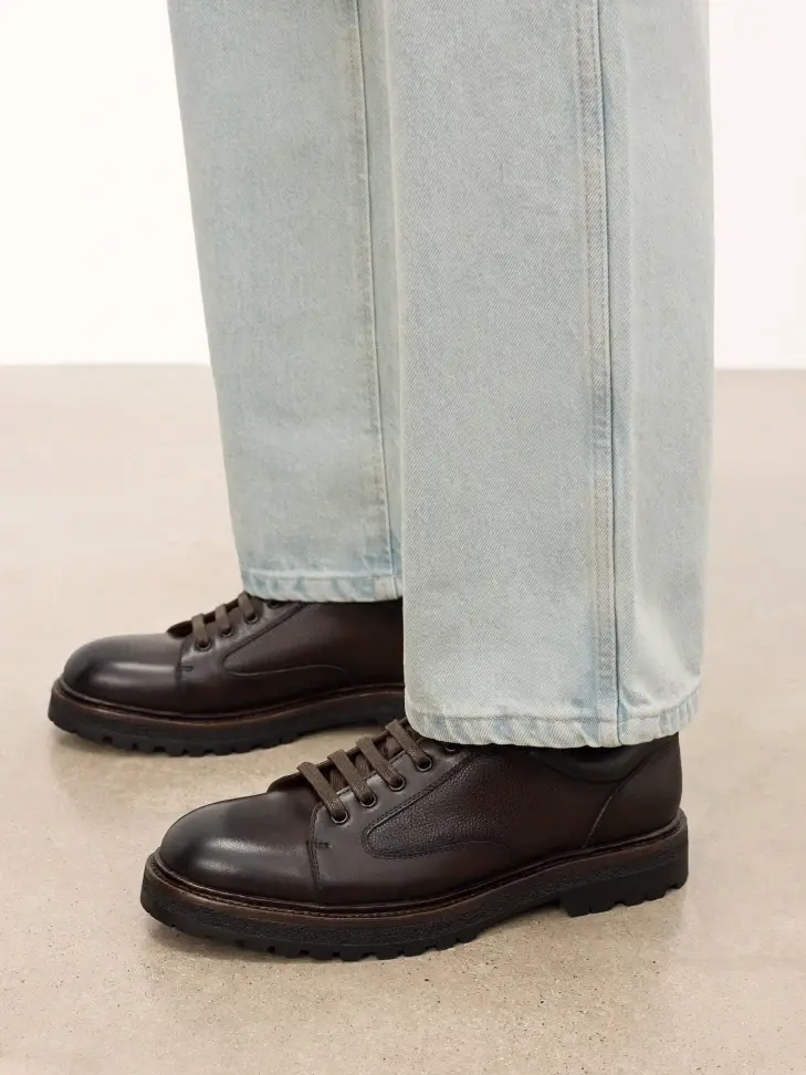 Kazar Brown Leather Shoes