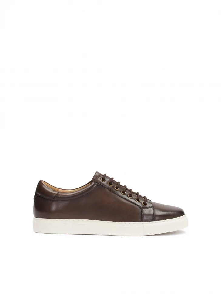 kazar Brown leather sneakers