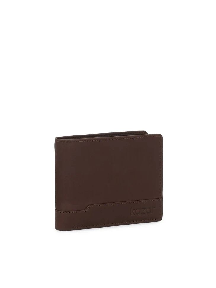 Kazar Brown Leather Wallet