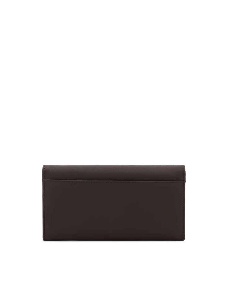 Kazar Brown Leather Wallet With Logo