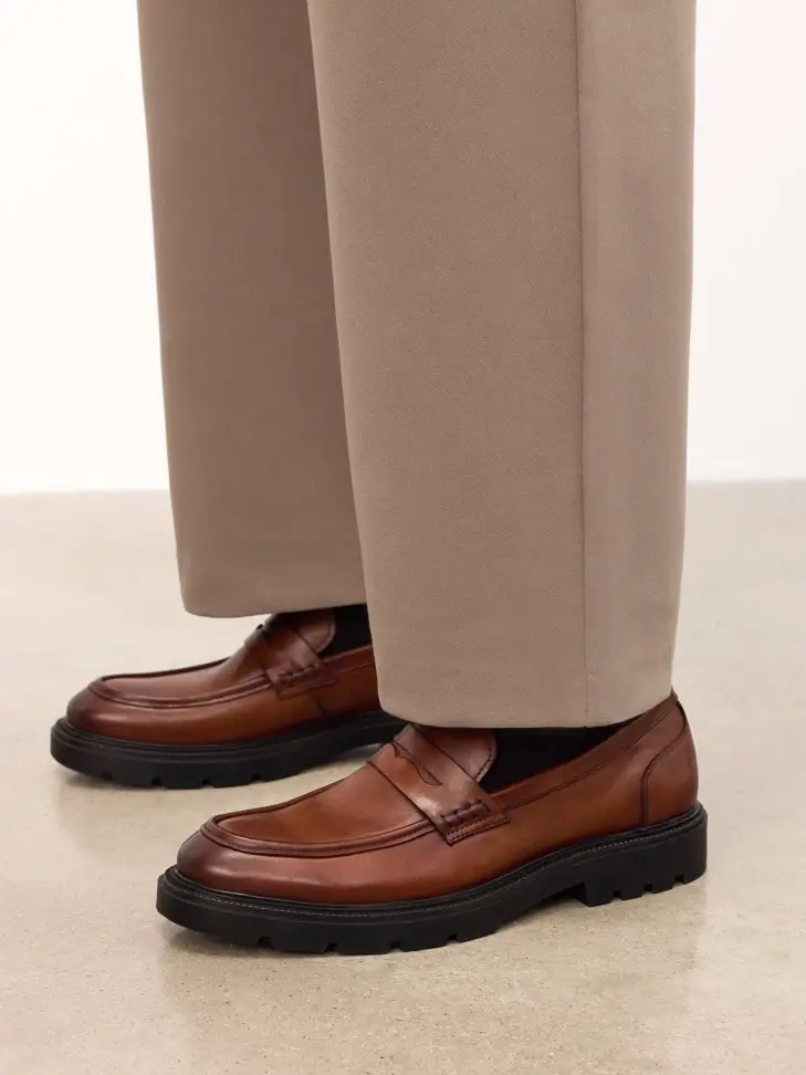 Kazar Brown Loafers On A Thicker Sole
