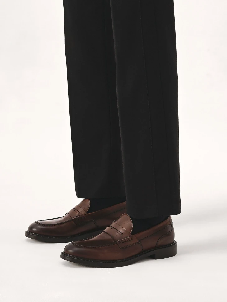 Kazar Brown Loafers With Leather Sole