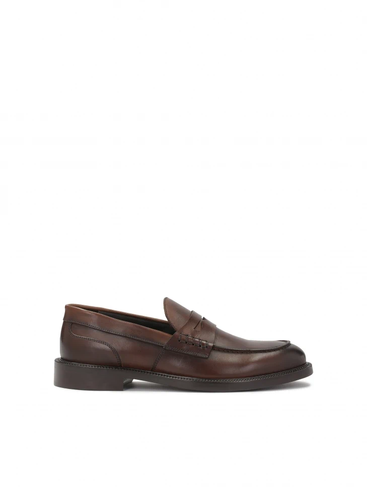 kazar Brown loafers with leather sole